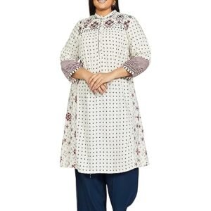 Woman Women Cotton Regular Kurta