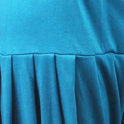 Womens Salwar Cotton Dhoti Patiyala Harem Viscose Bottoms Pants Black Turquoise Pack of 2 Combo Medium - Image 2